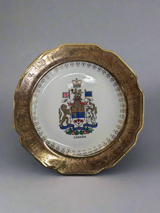 Canada coat of Arms decorative plate - Artful Accumulator Boutique Vintage