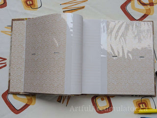 Arts & Botanical Photo Album, two 4x6 photos per page with space for captions, paper cover, gold stamping, holds 200 photos -  - #tag1# - #tag2# - #tag3# - #tag4# - the Artful Accumulator's Vintage Boutique