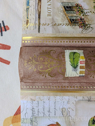 Arts & Botanical Photo Album, two 4x6 photos per page with space for captions, paper cover, gold stamping, holds 200 photos -  - #tag1# - #tag2# - #tag3# - #tag4# - the Artful Accumulator's Vintage Boutique
