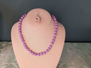 Beaded Purple Necklace with Gold Spacer Beads - Artful Accumulator Boutique Vintage