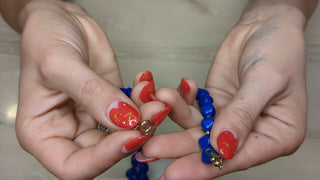 Beautiful cobalt blue faceted chunky beaded necklace with gold beaded spacers - Artful Accumulator Boutique Vintage