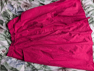 Bright Pink fabric button up skirt - Artful Accumulator Boutique Vintage