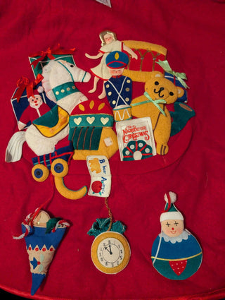 Bucilla Christmas tree skirt - Artful Accumulator Boutique Vintage