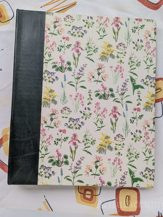 Floral mini specimens 3 ring binder with photo pages, green binding -  - #tag1# - #tag2# - #tag3# - #tag4# - the Artful Accumulator's Vintage Boutique