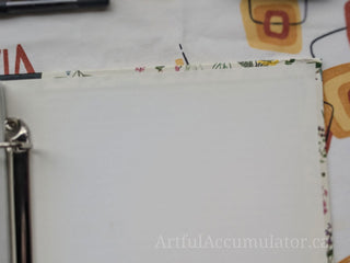 Floral mini specimens 3 ring binder with photo pages, green binding -  - #tag1# - #tag2# - #tag3# - #tag4# - the Artful Accumulator's Vintage Boutique