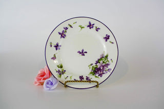 "Forget Me Nots"dessert plates with matching milk & sugar set -  - #tag1# - #tag2# - #tag3# - #tag4# - the Artful Accumulator's Vintage Boutique