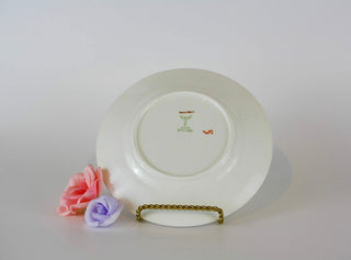 "Forget Me Nots"dessert plates with matching milk & sugar set -  - #tag1# - #tag2# - #tag3# - #tag4# - the Artful Accumulator's Vintage Boutique