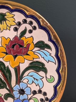 Handpainted florals with 24k warranted gold, 3d -  - #tag1# - #tag2# - #tag3# - #tag4# - the Artful Accumulator's Vintage Boutique