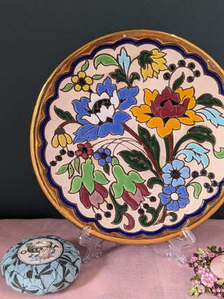 Handpainted florals with 24k warranted gold, 3d -  - #tag1# - #tag2# - #tag3# - #tag4# - the Artful Accumulator's Vintage Boutique