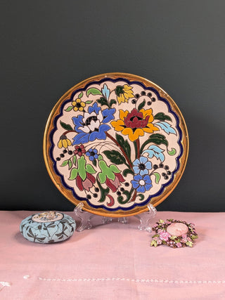 Handpainted florals with 24k warranted gold, 3d -  - #tag1# - #tag2# - #tag3# - #tag4# - the Artful Accumulator's Vintage Boutique