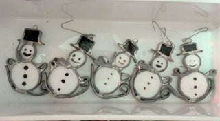 Holiday snowman ornaments -  - #tag1# - #tag2# - #tag3# - #tag4# - the Artful Accumulator's Vintage Boutique