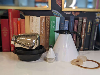 "Memphis" Carafe Retro Space age conical shape geometric with glass interior vessel, German design, made in Taiwan -  - #tag1# - #tag2# - #tag3# - #tag4# - the Artful Accumulator's Vintage Boutique