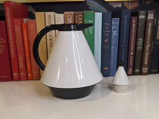"Memphis" Carafe Retro Space age conical shape geometric with glass interior vessel, German design, made in Taiwan -  - #tag1# - #tag2# - #tag3# - #tag4# - the Artful Accumulator's Vintage Boutique