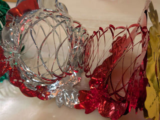 Metallic Hanging banners in Christmas colours - Artful Accumulator Boutique Vintage