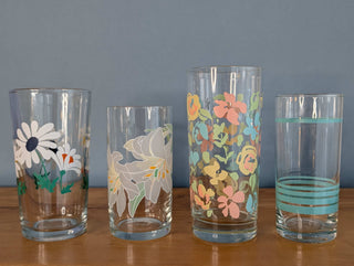 You choose! Orphan vintage glassware
