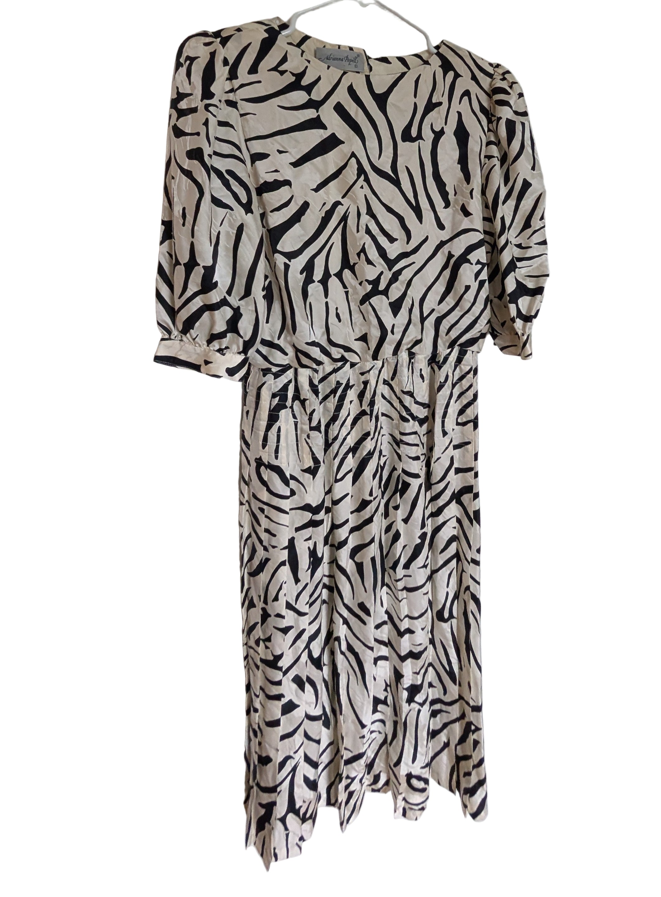 Black & white striped belted dress by Adrianna Papell Artful Accumulator Boutique Vintage Black & white striped belted dress by Adrianna Papell Artful Accumulator Boutique Vintage