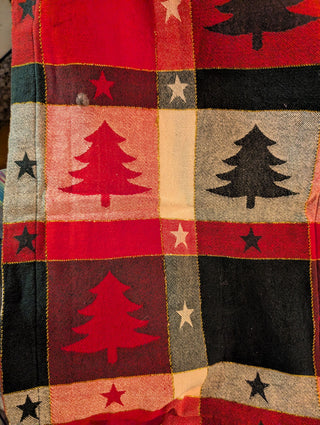 Plaid Christmas Tree Table Runner -  - #tag1# - #tag2# - #tag3# - #tag4# - the Artful Accumulator's Vintage Boutique