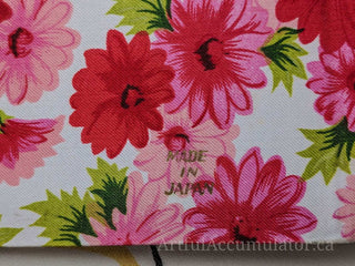 Retro pink floral photo album with gold title, holds 48 4 5/8 x 3 1/4 photos, album removable from cover -  - #tag1# - #tag2# - #tag3# - #tag4# - the Artful Accumulator's Vintage Boutique