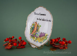 SET OF TWO: bird & baby birds, Decorative Plates -  - #tag1# - #tag2# - #tag3# - #tag4# - the Artful Accumulator's Vintage Boutique