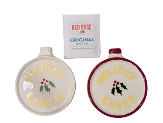 Set of two ceramic coasters - Artful Accumulator Boutique Vintage