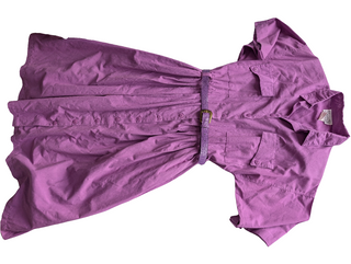Purple 💜 vintage dress with patterned belt