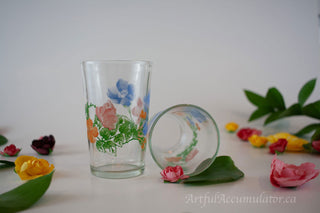 multicolor abstract floral (warhol-esque), set of 3 -  - #tag1# - #tag2# - #tag3# - #tag4# - the Artful Accumulator's Vintage Boutique