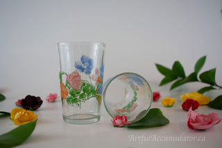 multicolor abstract floral (warhol-esque), set of 3 -  - #tag1# - #tag2# - #tag3# - #tag4# - the Artful Accumulator's Vintage Boutique