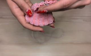 Collier amulette en perles faites à la main #9 Rose