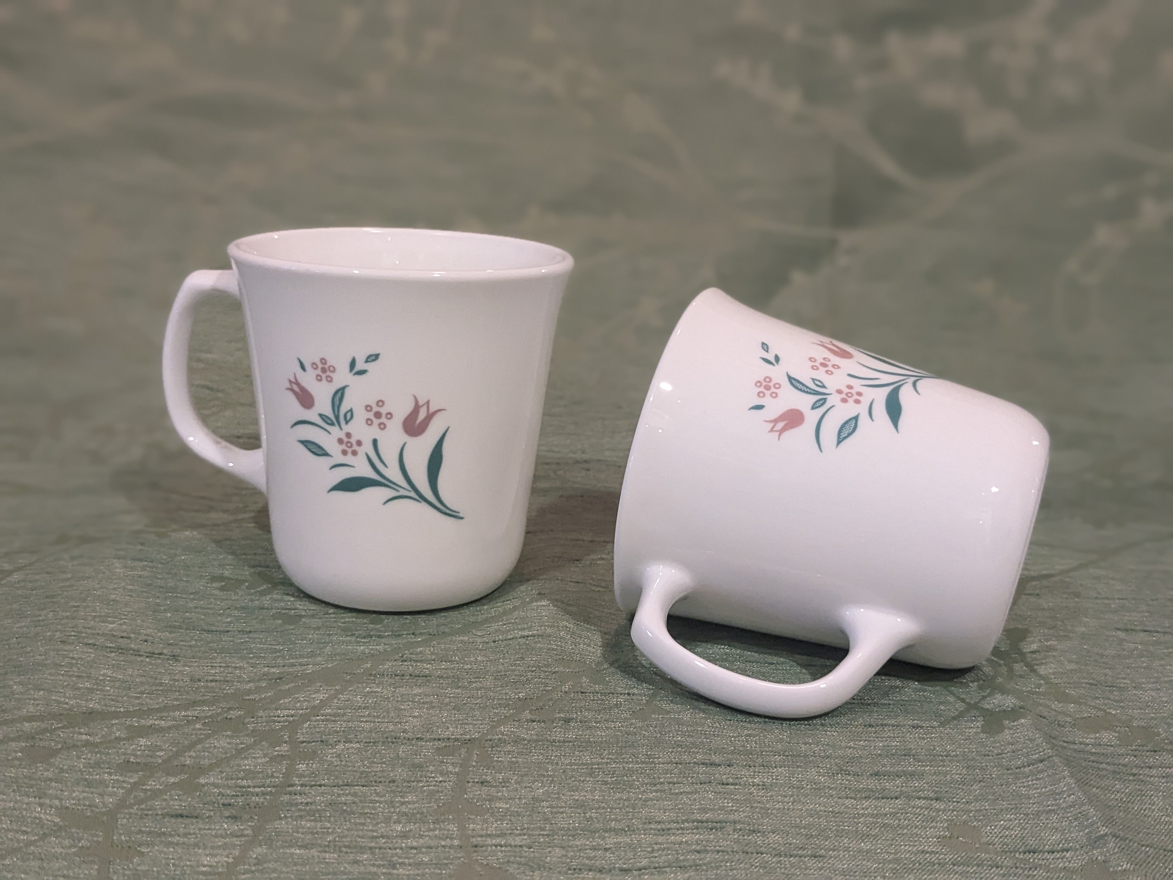 Stoneware Mugs Corelle Coffee Mugs White Set Of 2, Corelle Mugs