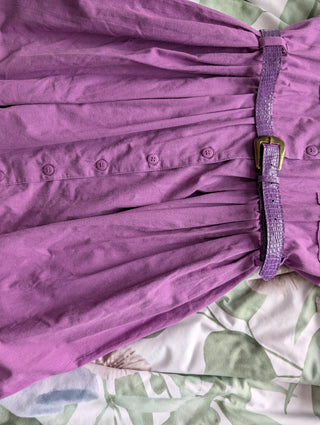 Purple 💜 vintage dress with patterned belt
