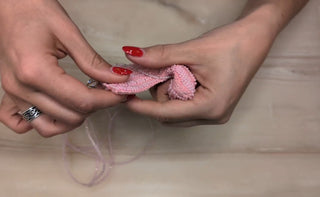 Collier amulette en perles faites à la main #9 Rose