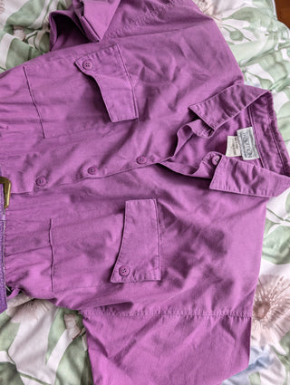 Purple 💜 vintage dress with patterned belt